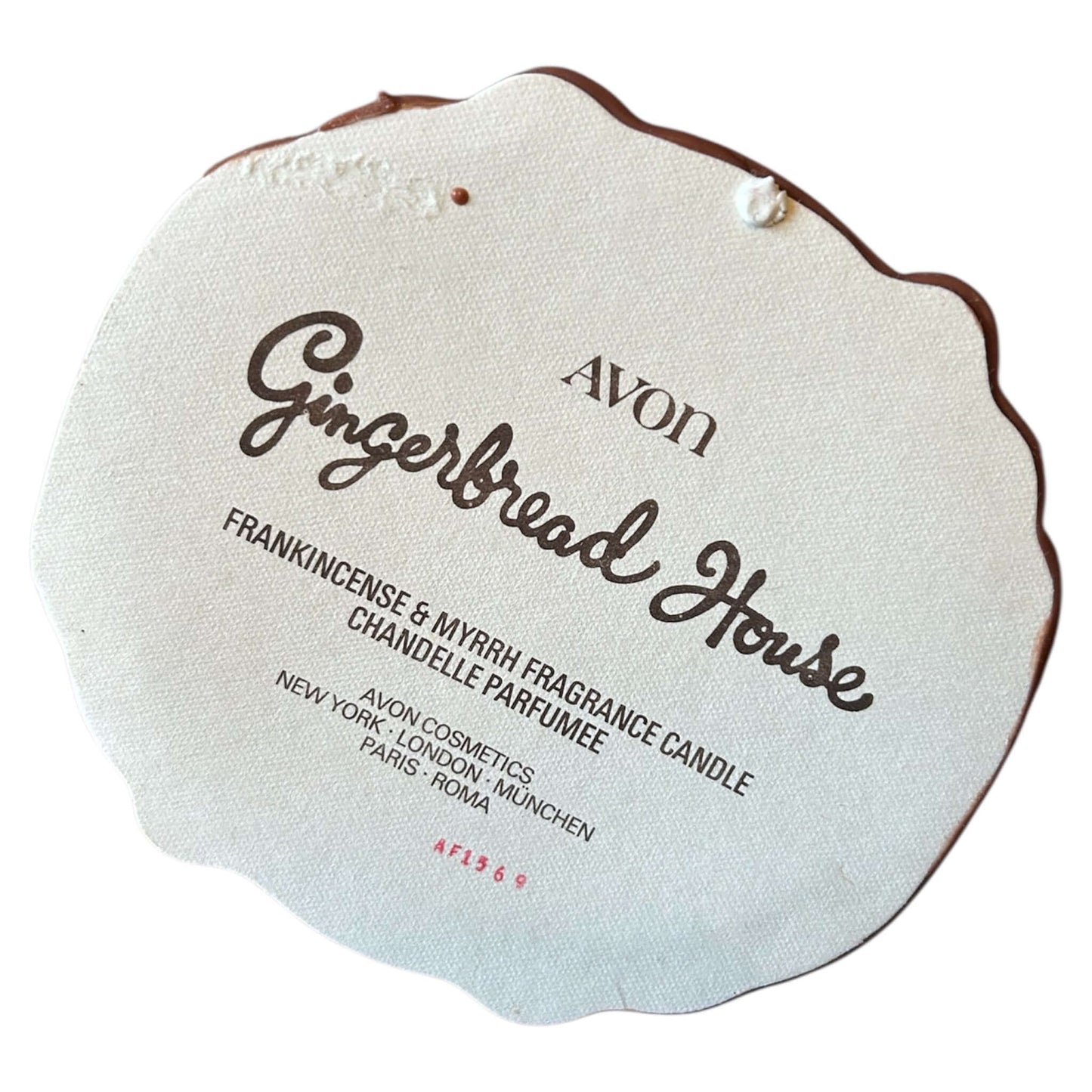 Vintage Avon Large Gingerbread House Christmas Candle