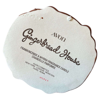 Vintage Avon Large Gingerbread House Christmas Candle