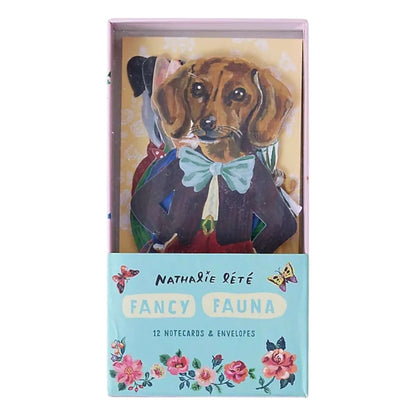Fancy Fauna Set of 12 Notecards
