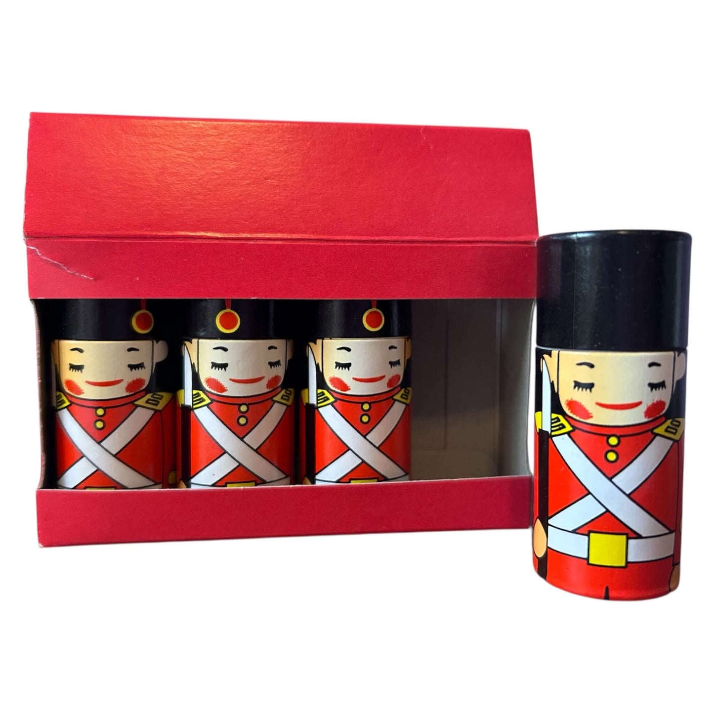 Vintage PeterJohn Set of 4 Soldier Matchboxes