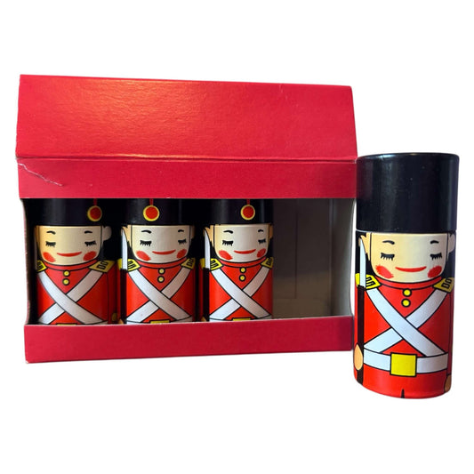 Vintage PeterJohn Set of 4 Soldier Matchboxes