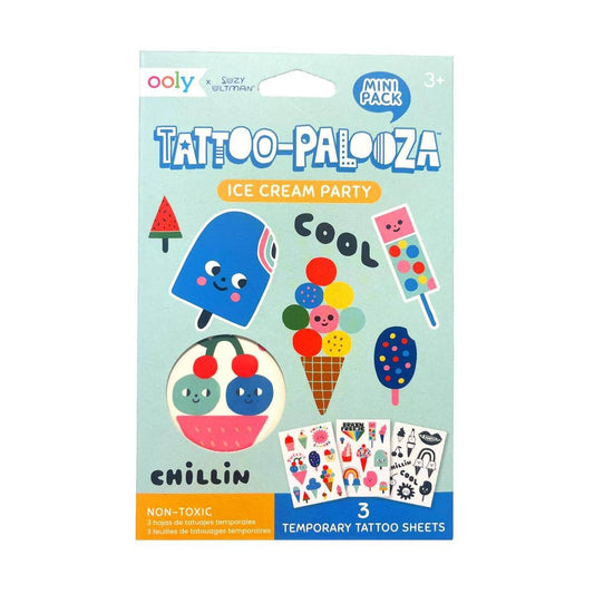 OOLY x Suzy Ultman Tattoo Palooza Temporary Tattoos - Ice Cream Party
