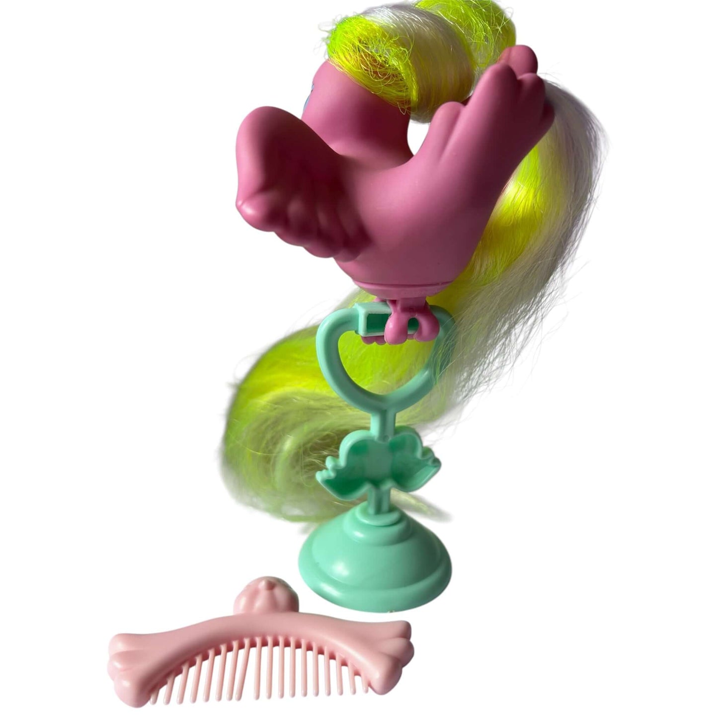 Vintage Fairy Tails Bird Stand and Comb 1986- Tricky Tails