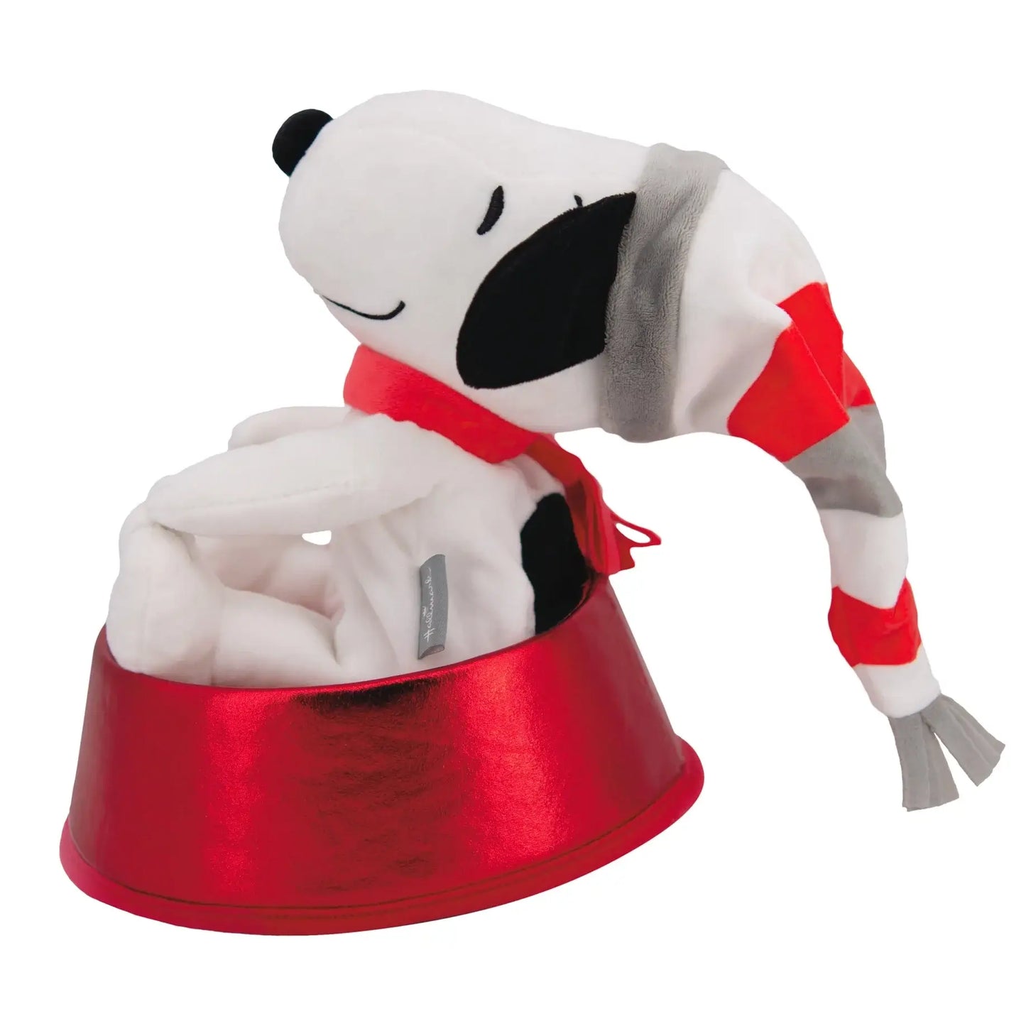 Peanuts Plush Snoopy & Dog Bowl Christmas Tree Topper