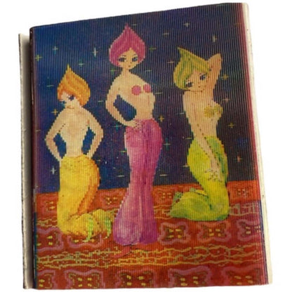 Vintage 3D Lenticular Hologram Matchbox- Genie / Candlestick