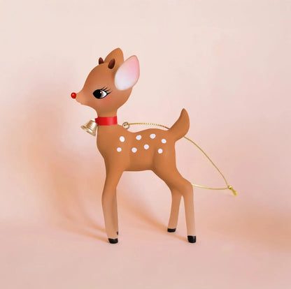 Christmas Retro Deer Ornament- Rudolph