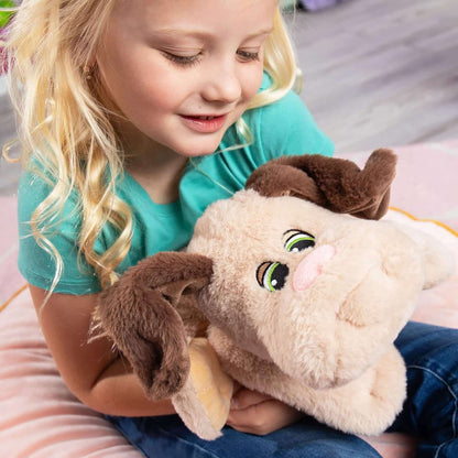 Pound Puppies Weighted Snuggles- Tan with Long Ears