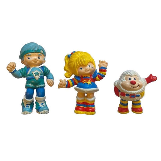 Vintage Rainbow Brite, Boy Blue and Twink the Sprite PVC Figures