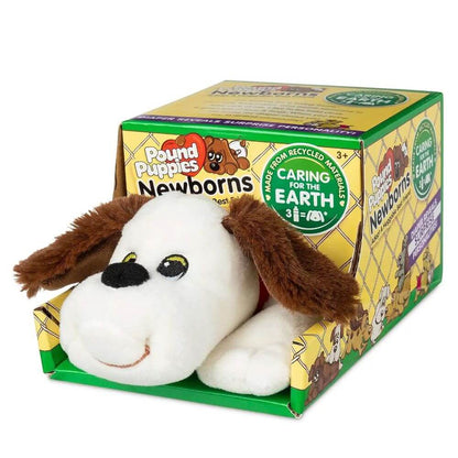 Eco Friendly Pound Puppies Newborn– Cream and Brown, Hungry