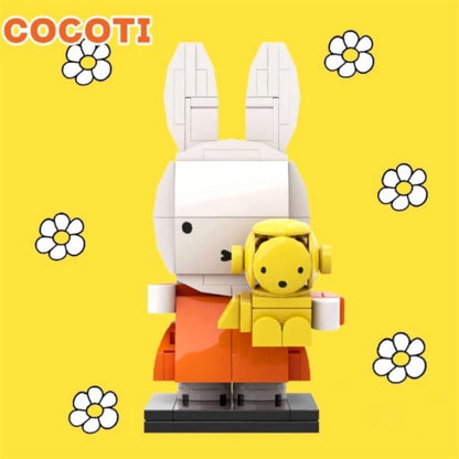 Cocoti Miffy Brick Figure with Teddy – Mini Block Set