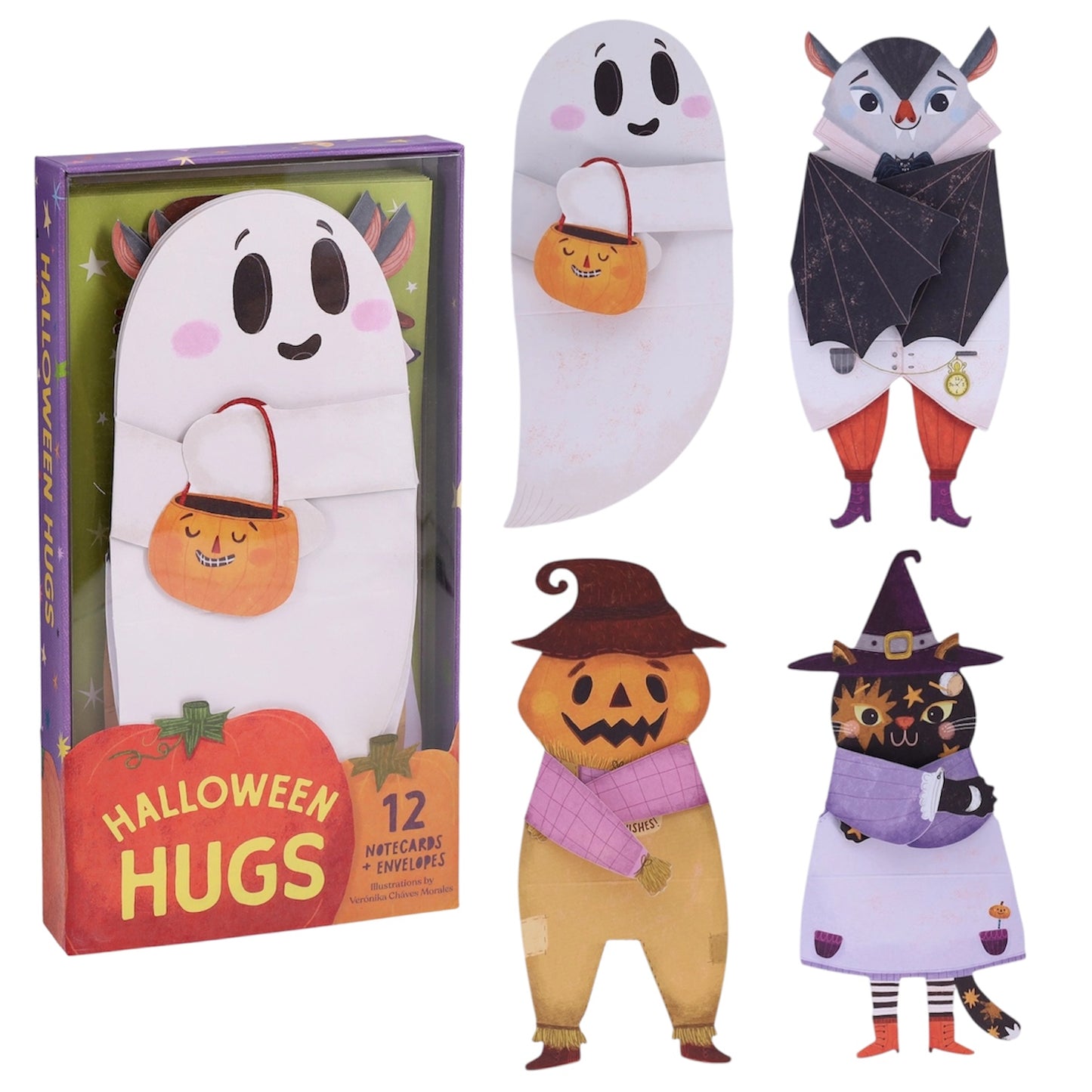 Halloween Hugs Set of 12 Notecards
