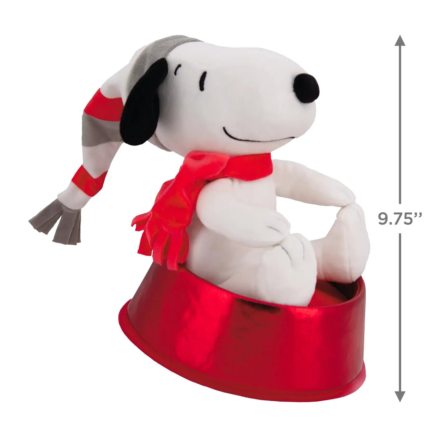 Peanuts Plush Snoopy & Dog Bowl Christmas Tree Topper