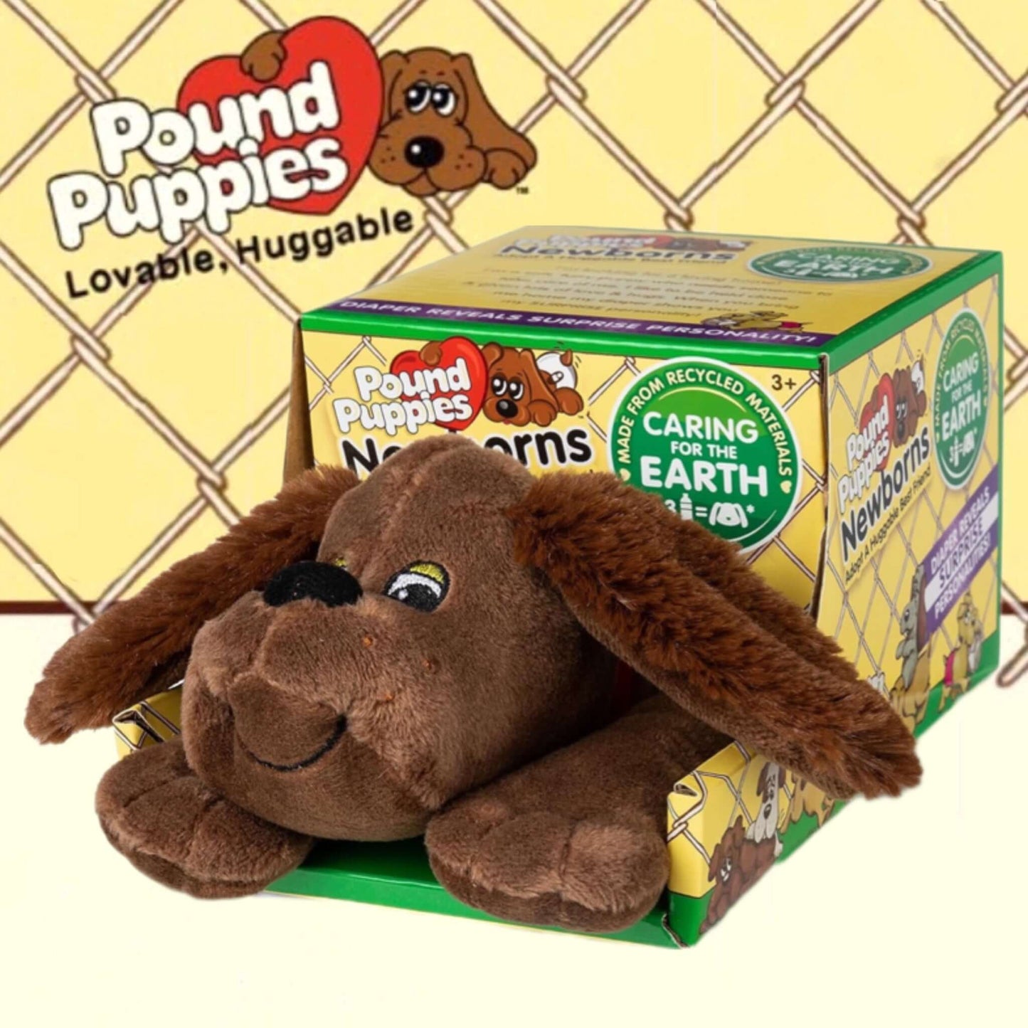 Eco Friendly Pound Puppies Newborn– Dark Brown, Zany
