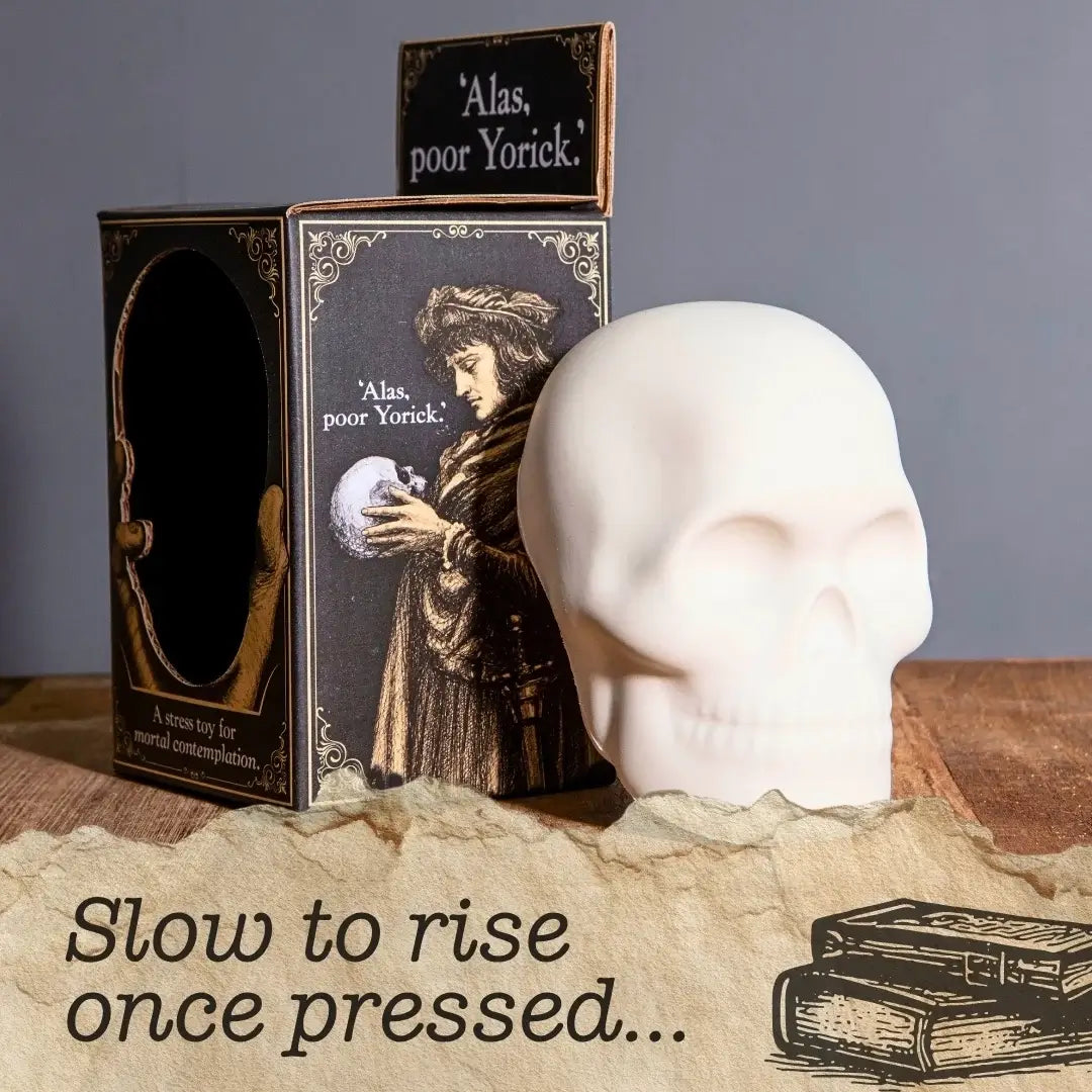 Alas Poor Yorick Skull Squishy Toy