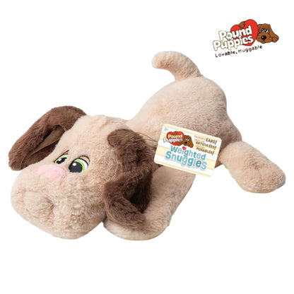 Pound Puppies Weighted Snuggles- Tan with Long Ears