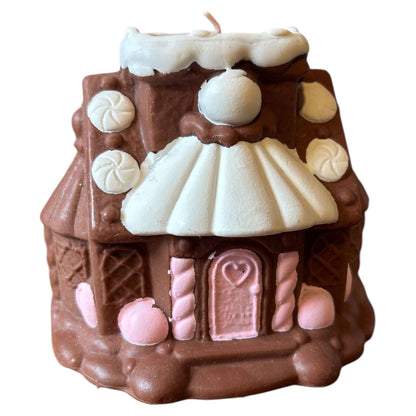 Vintage Avon Large Gingerbread House Christmas Candle