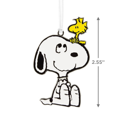 Peanuts Moving Metal Snoopy & Woodstock Ornament