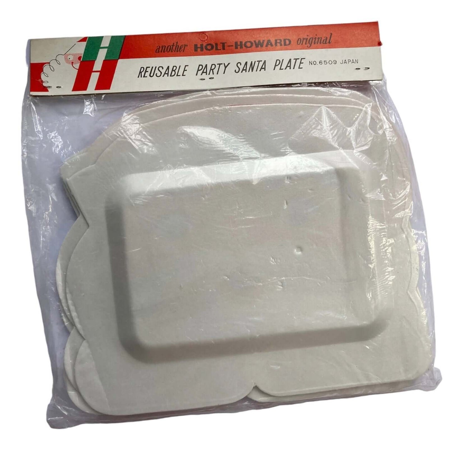 Vintage Holt Howard Reusable Party Santa Plates