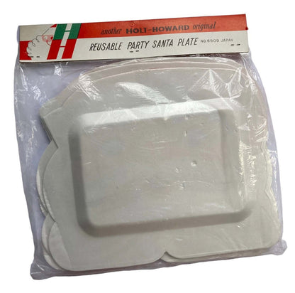 Vintage Holt Howard Reusable Party Santa Plates