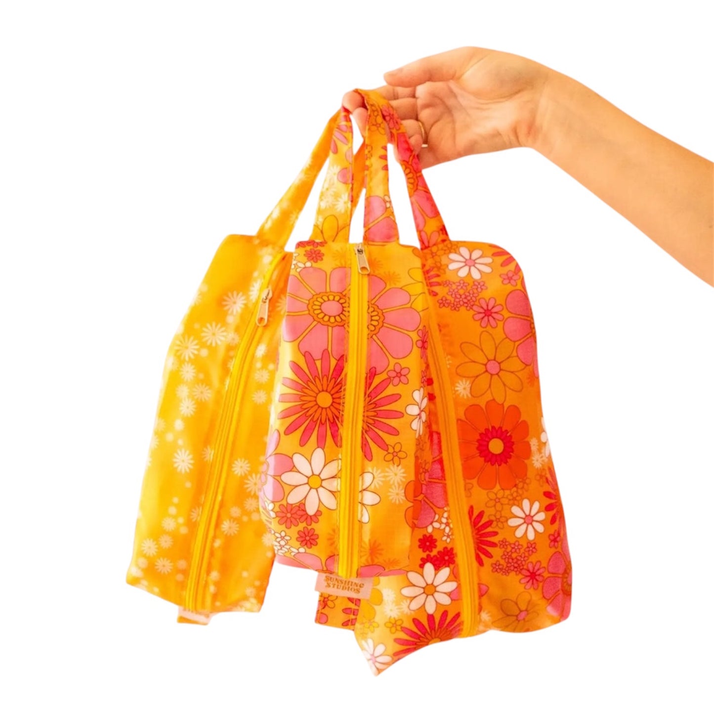 Packing Pouch Flower Power Trio- Meadow