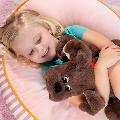 Pound Puppies Weighted Snuggles- Brown with Long Ears