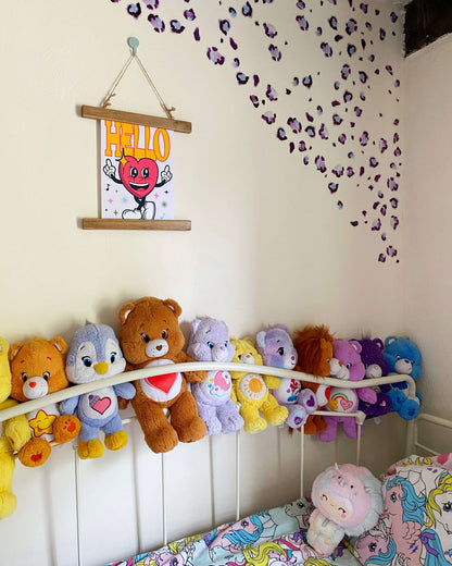 Cartoon “Hello” Heart Cartoon Kids Print- 21 x 30cm