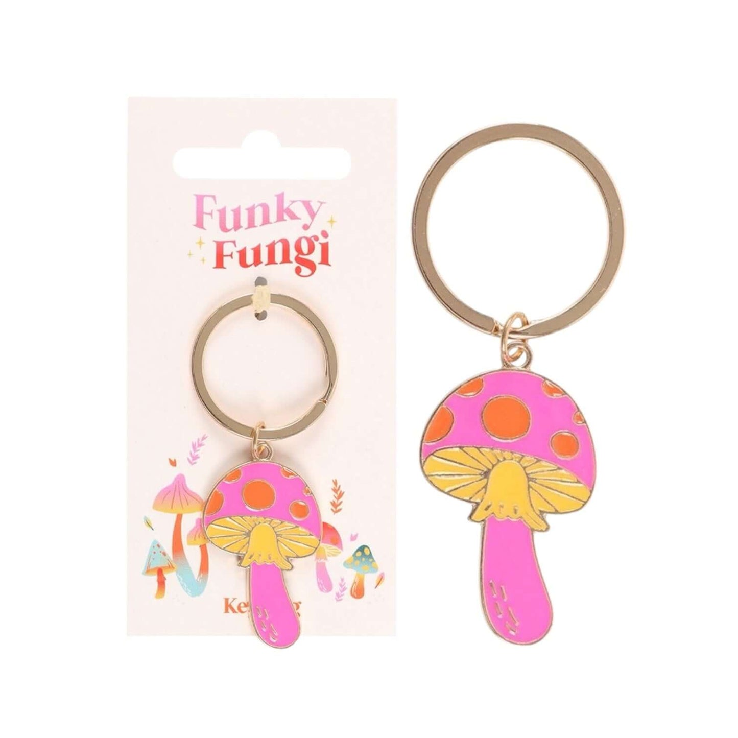 Funky Fungi Mushroom Keyring
