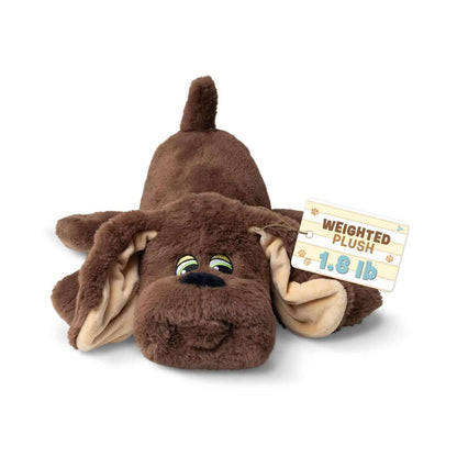Pound Puppies Weighted Snuggles- Brown with Long Ears