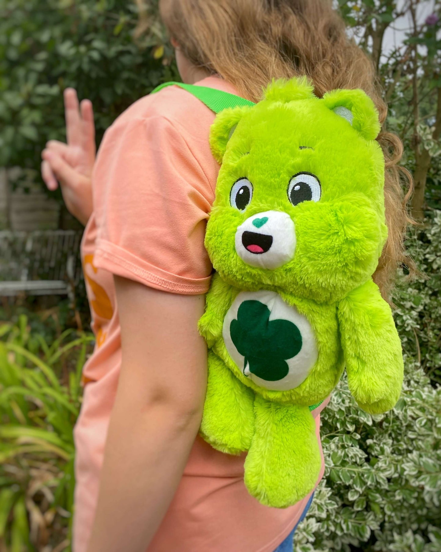 Care Bears Plush Good Luck Bear Backpack