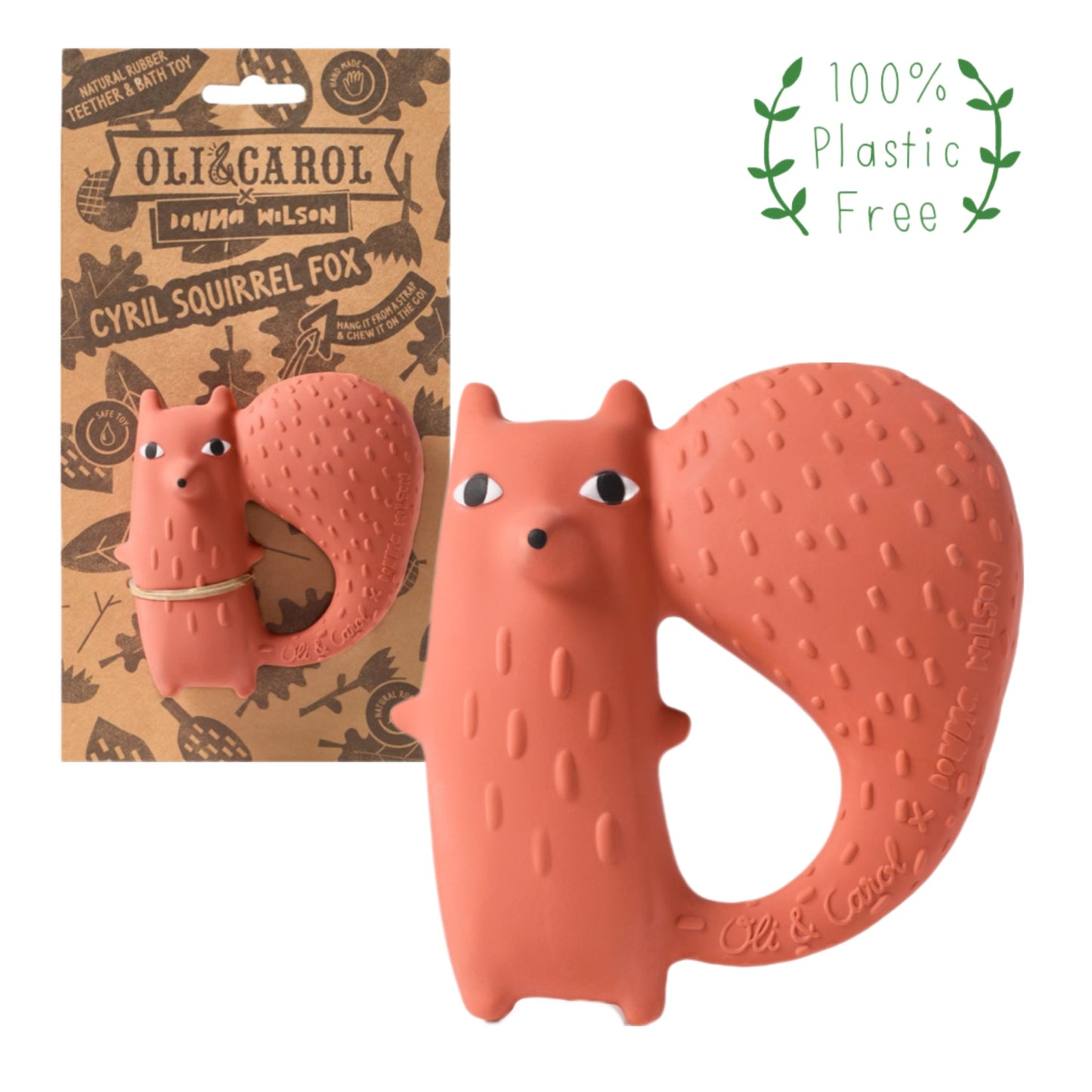 Donna Wilson Natural Rubber Cyril Squirrel Fox Baby Teether