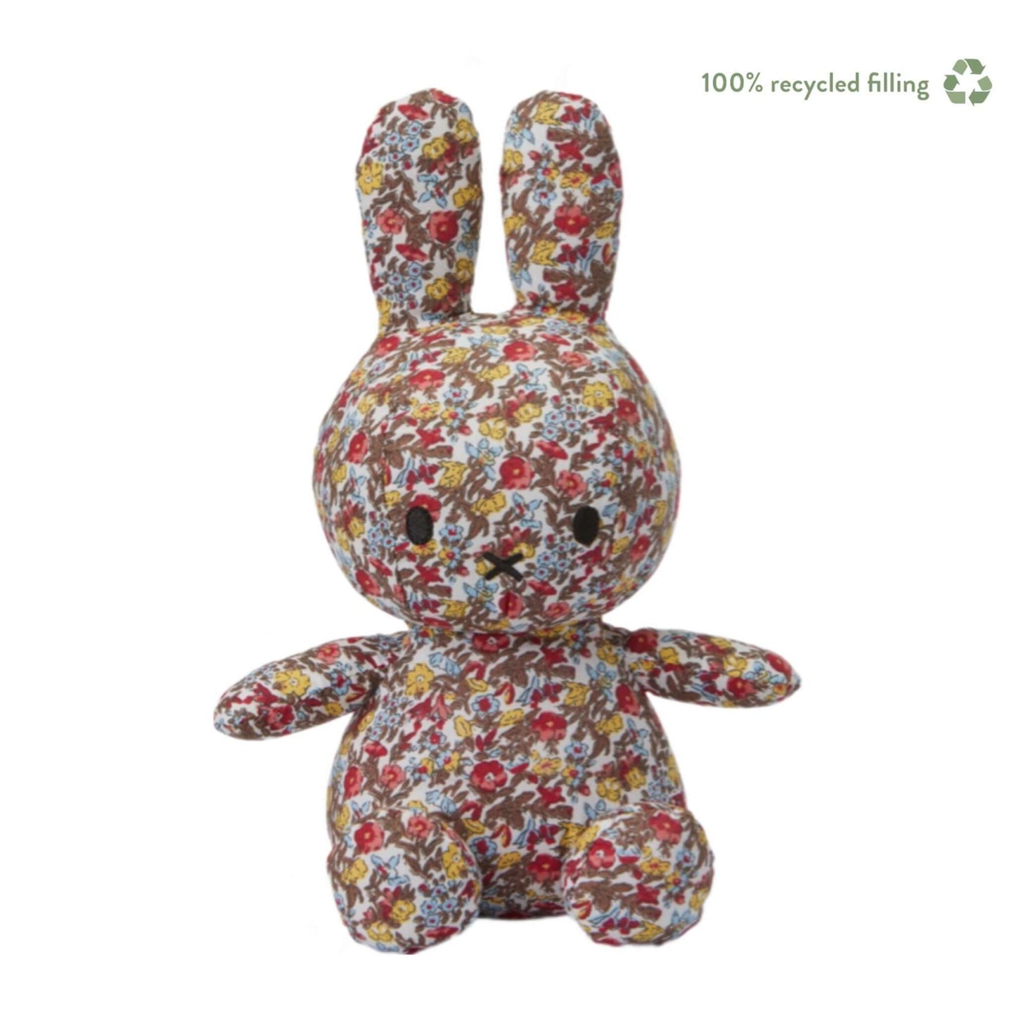 23cm Miffy Red Ditsy Flower Plush