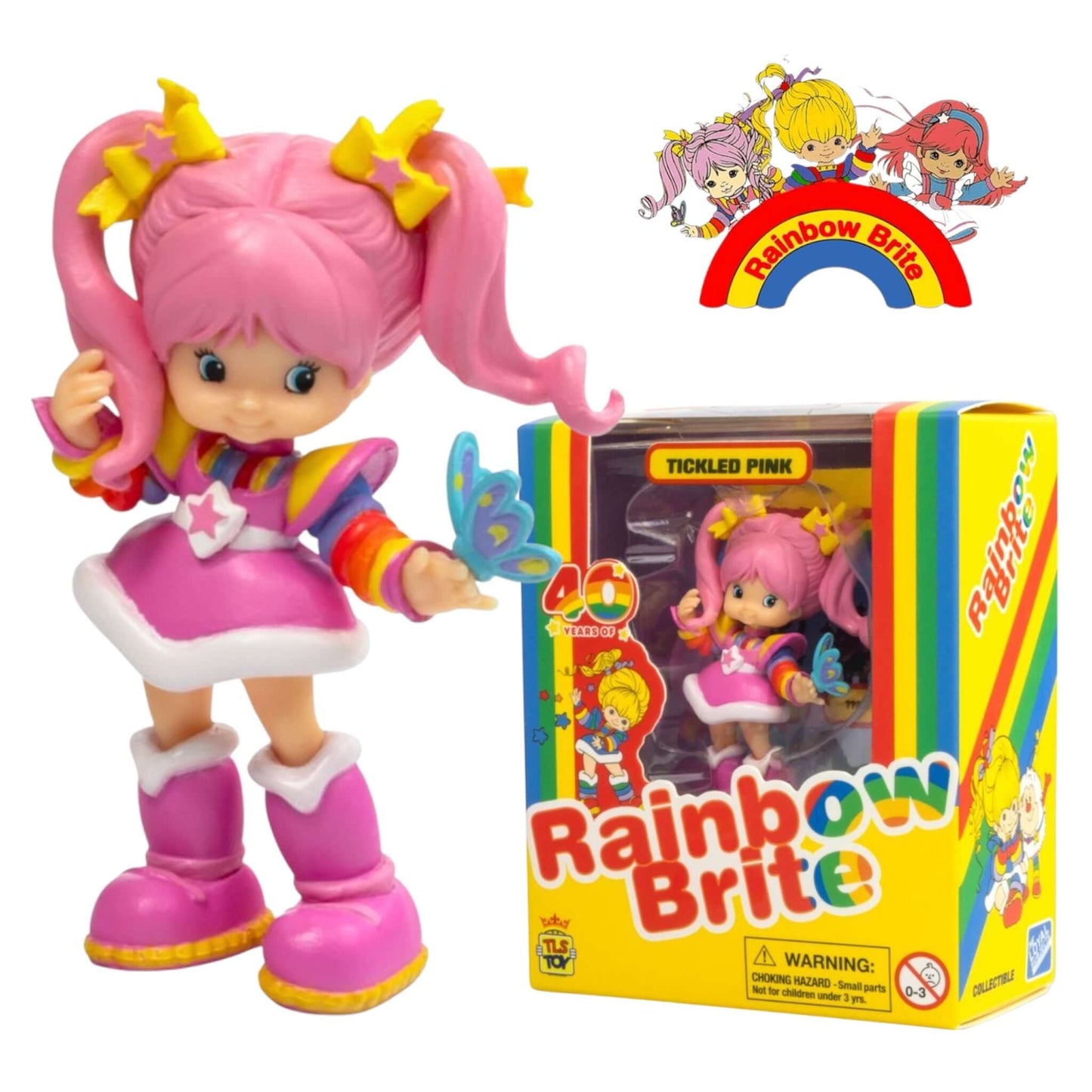 Rainbow Brite Tickled Pink 3" CheeBee Figure