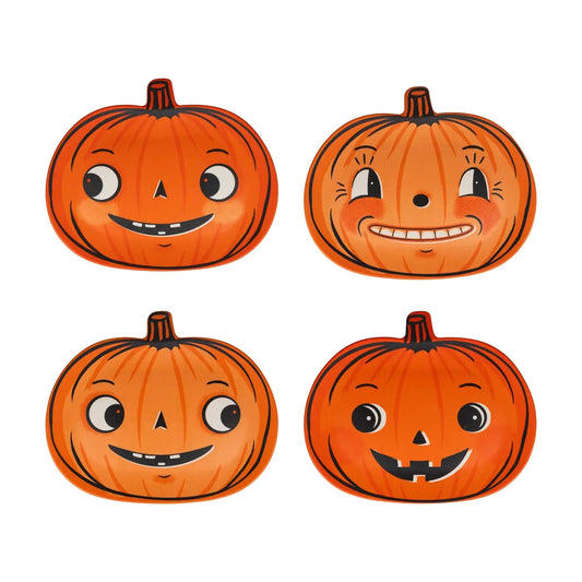 Bamboo Retro Pumpkin Plates