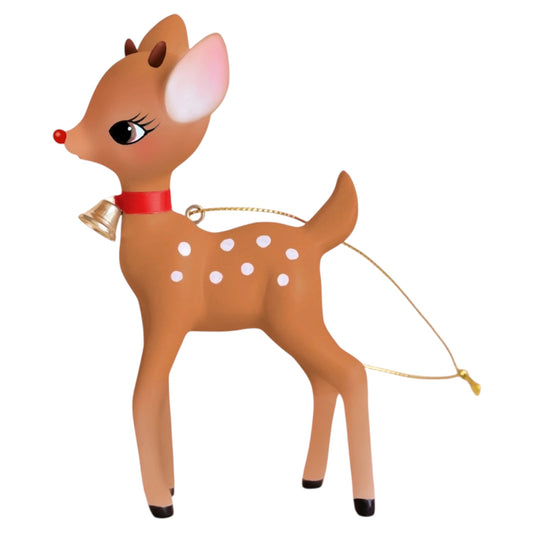 Christmas Retro Deer Ornament- Rudolph