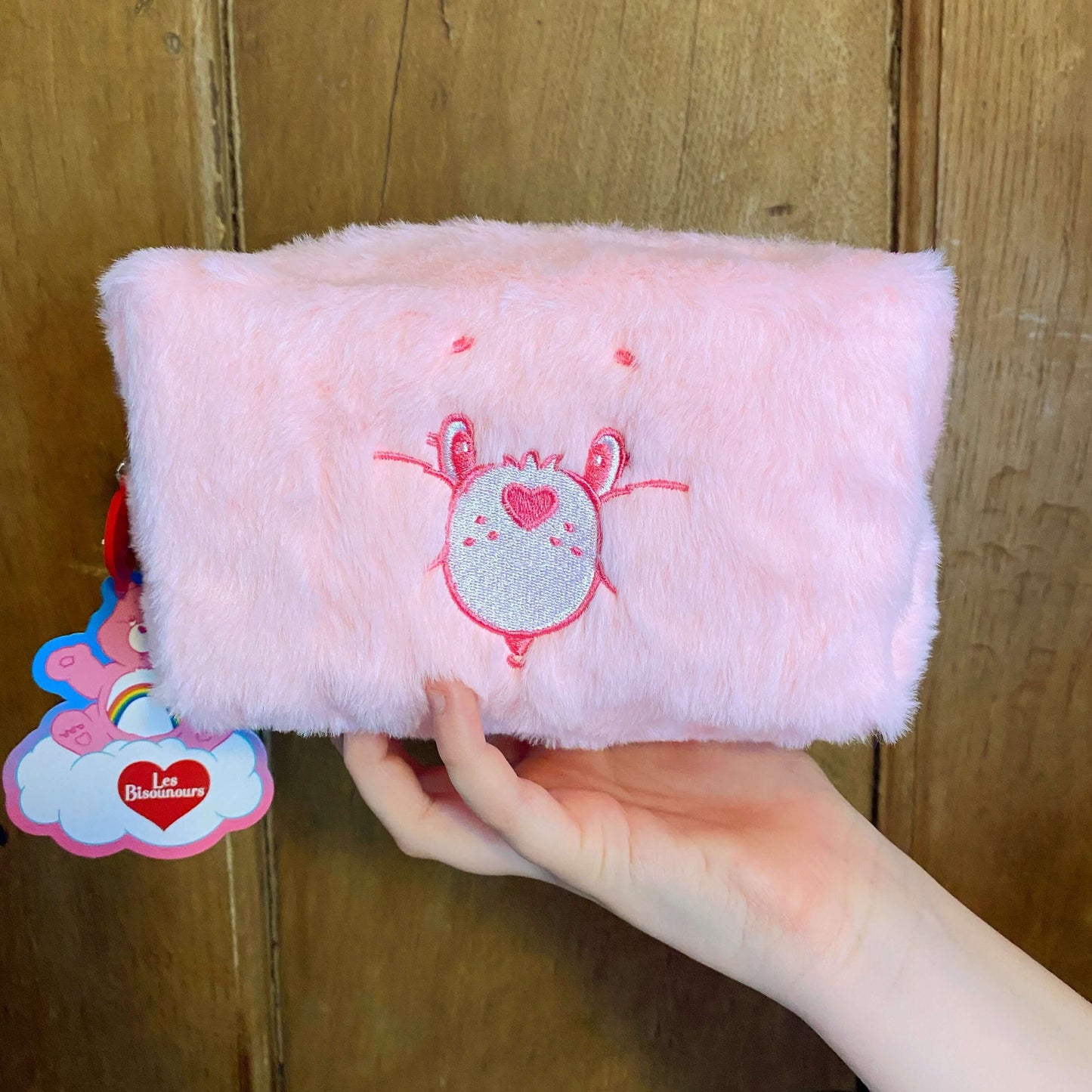 Care Bears Fluffy Plush Pencil Case / Cosmetics Bag