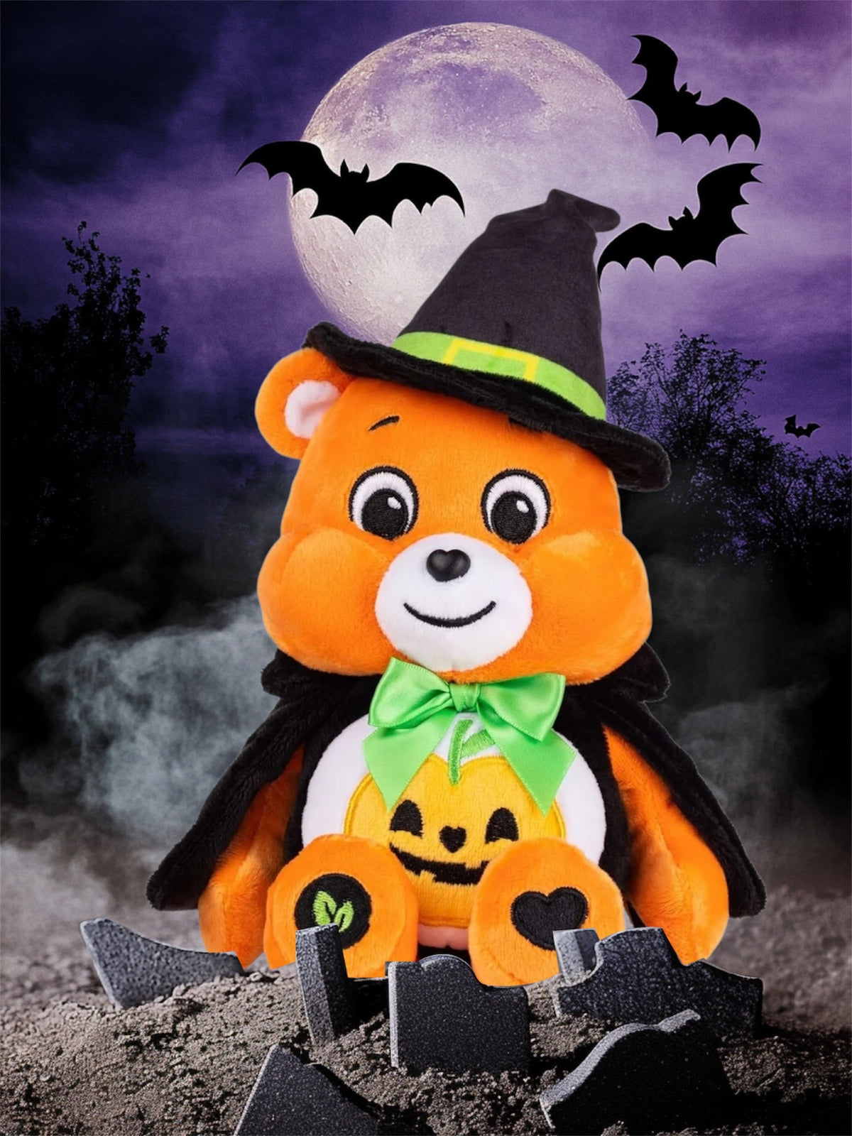 Care Bears Trick-or-Sweet Bear 23cm Bean Plush- Halloween