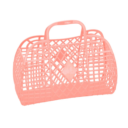 Jelly Bag Retro Basket Small- Peach
