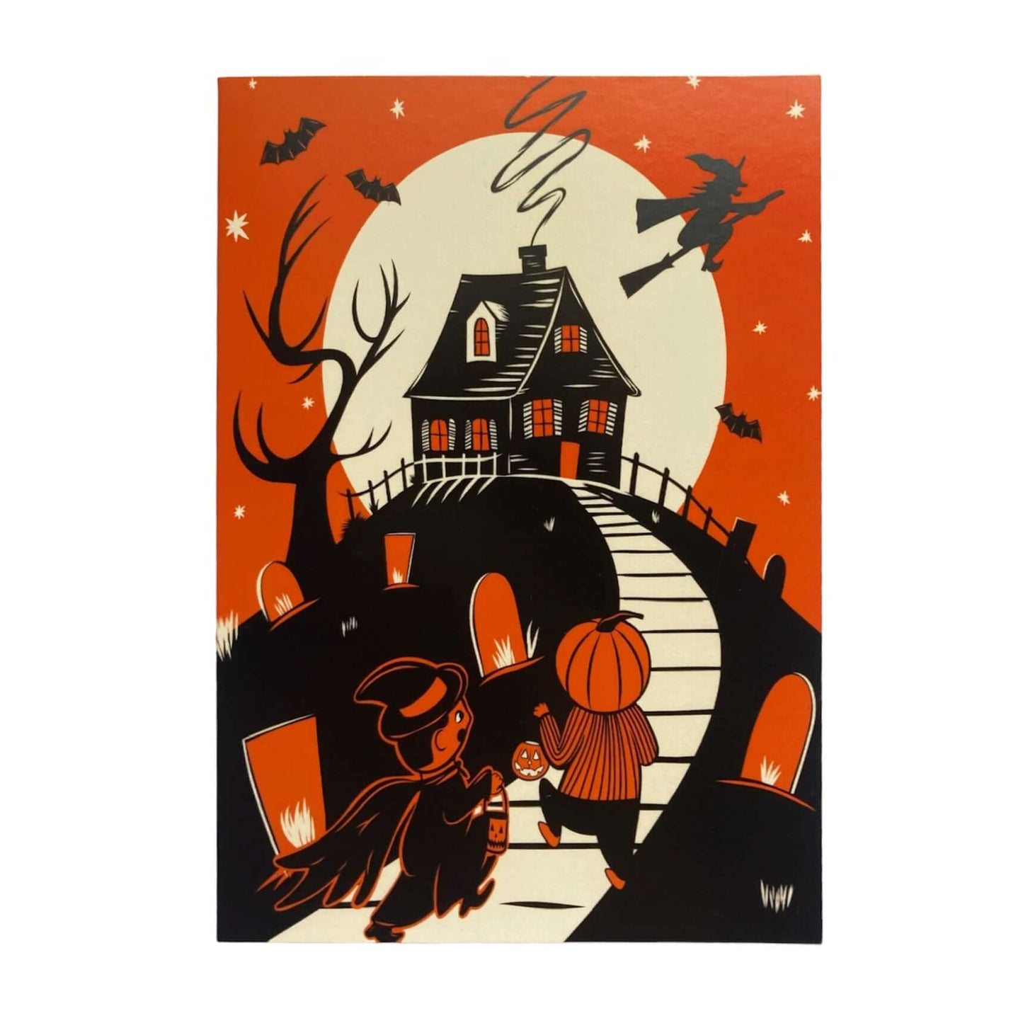 Halloween “Trick or Treaters” Vintage Inspired Greeting Card