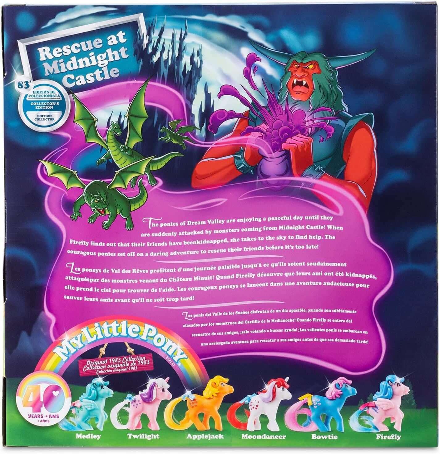40th Anniversary My Little Pony Figure Collectors Pack- Rescue at Midnight Castle