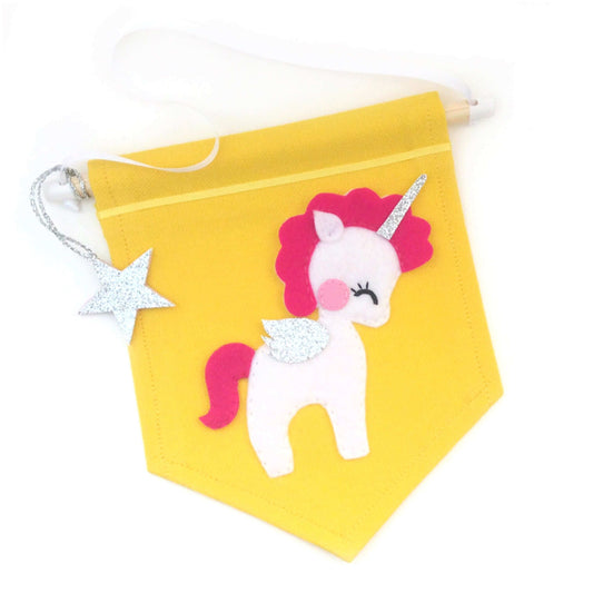 Unicorn Pennant Flag Banner £15 Five Little Diamonds