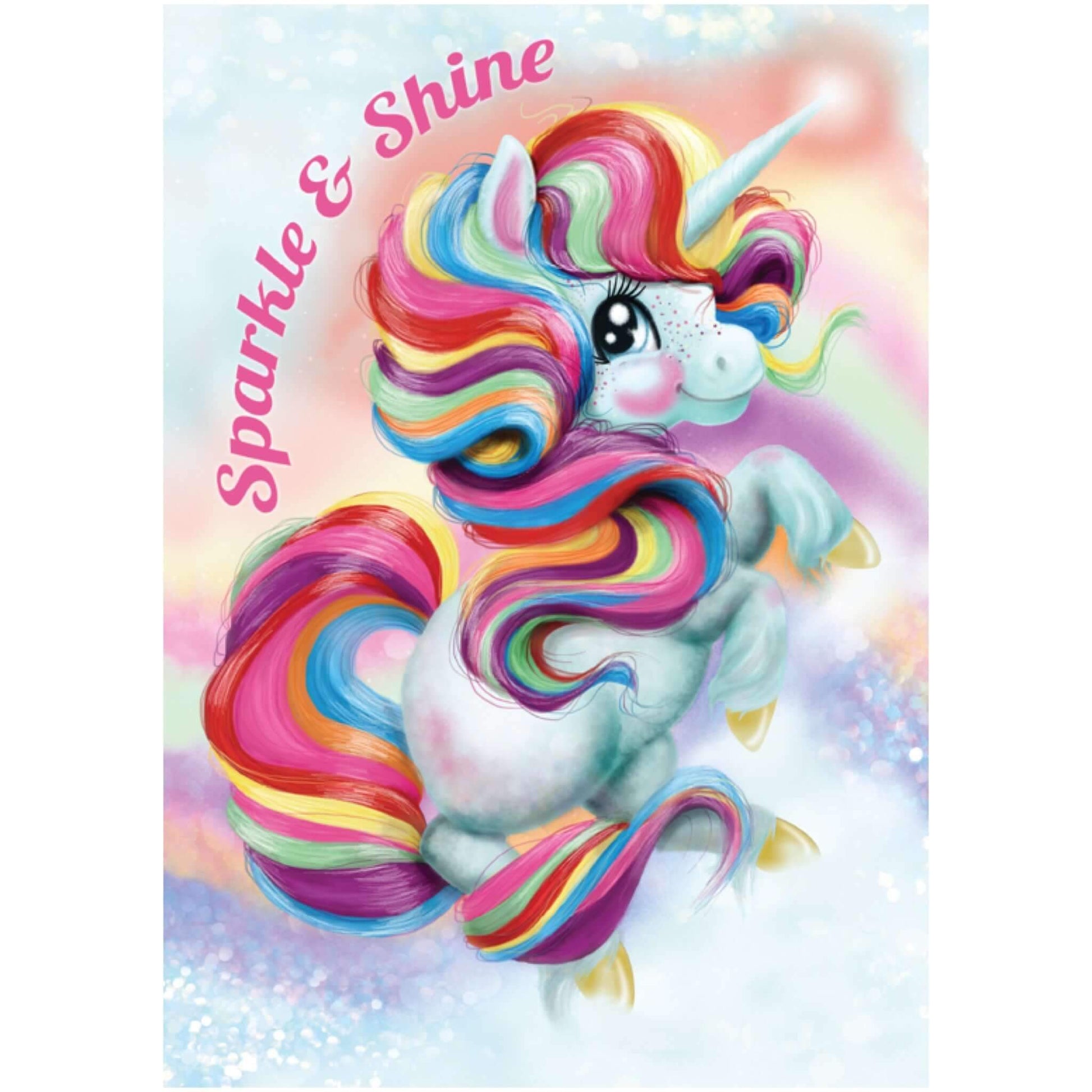 A3 EXCLUSIVE Unicorn Poster- Sparkle & Shine £9 Five Little Diamonds