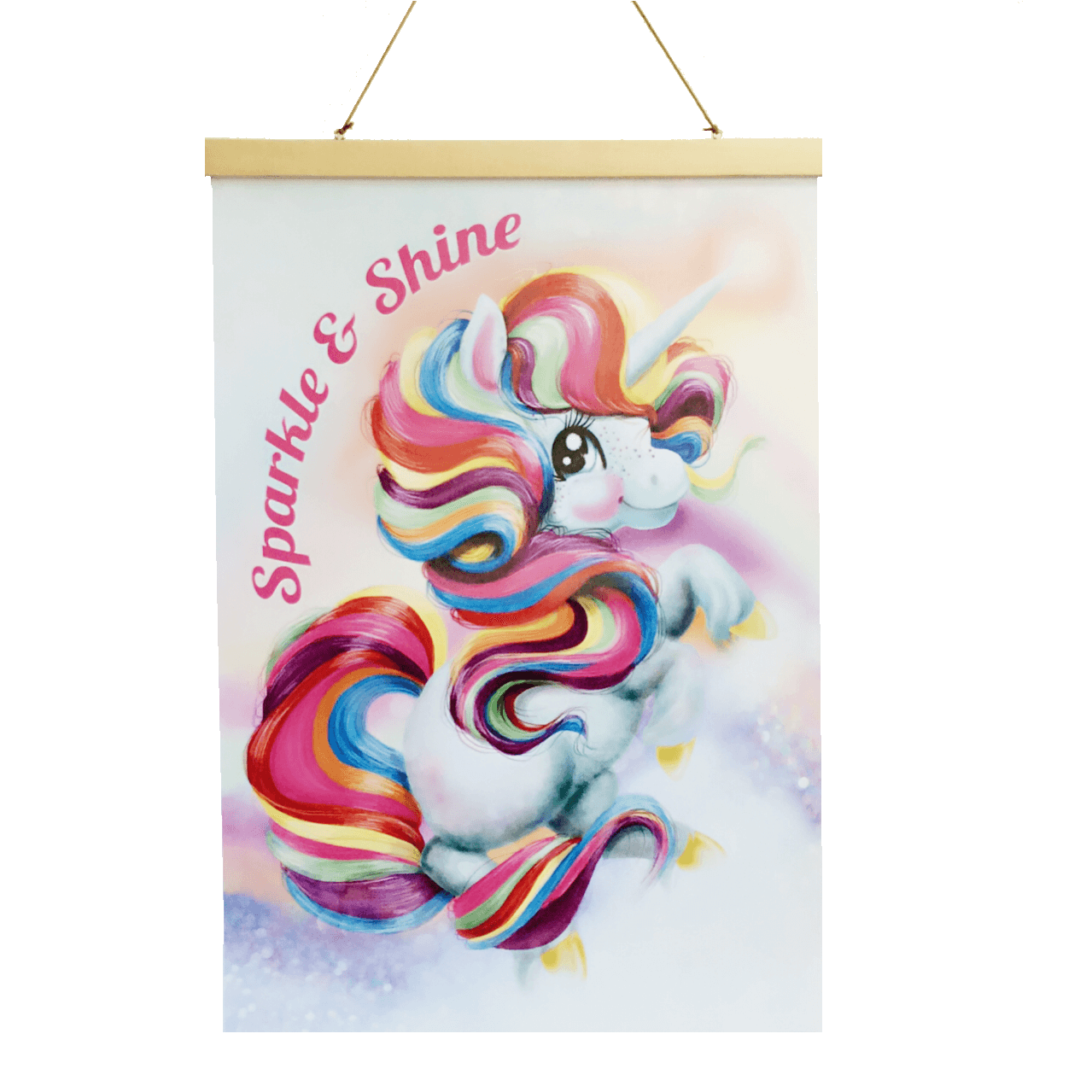 A3 EXCLUSIVE Unicorn Poster- Sparkle & Shine £9 Five Little Diamonds
