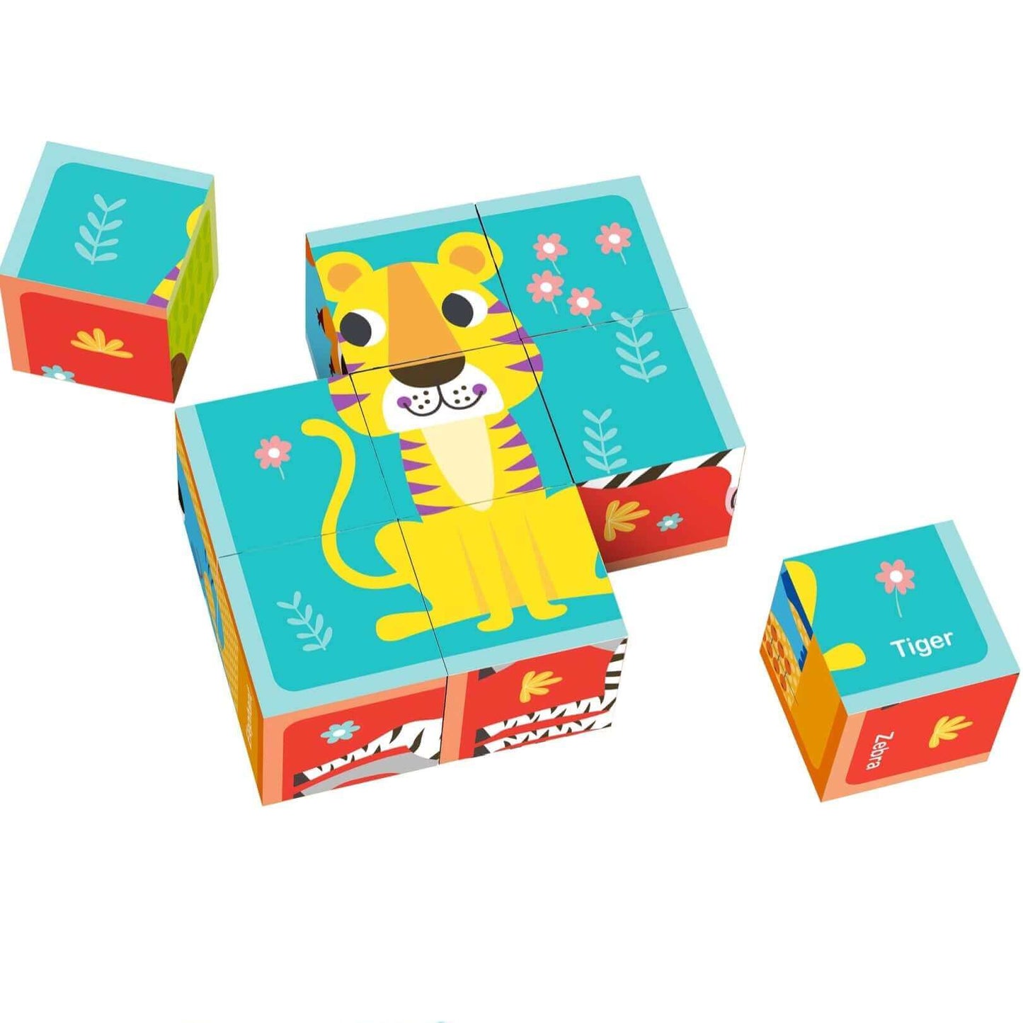 Tooky Toy Wooden Animal Block Puzzle