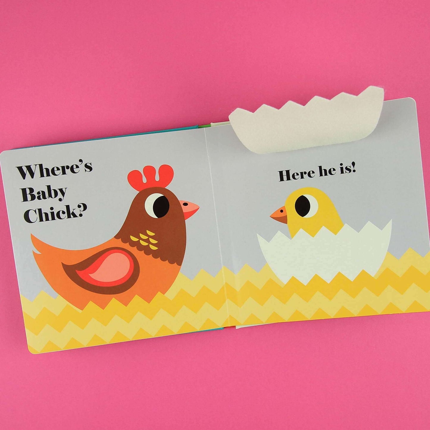 Felt Flap Board Book- Where's Baby Chick?