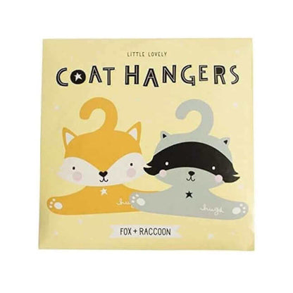 Fox & Raccoon Hanger Set SECONDS