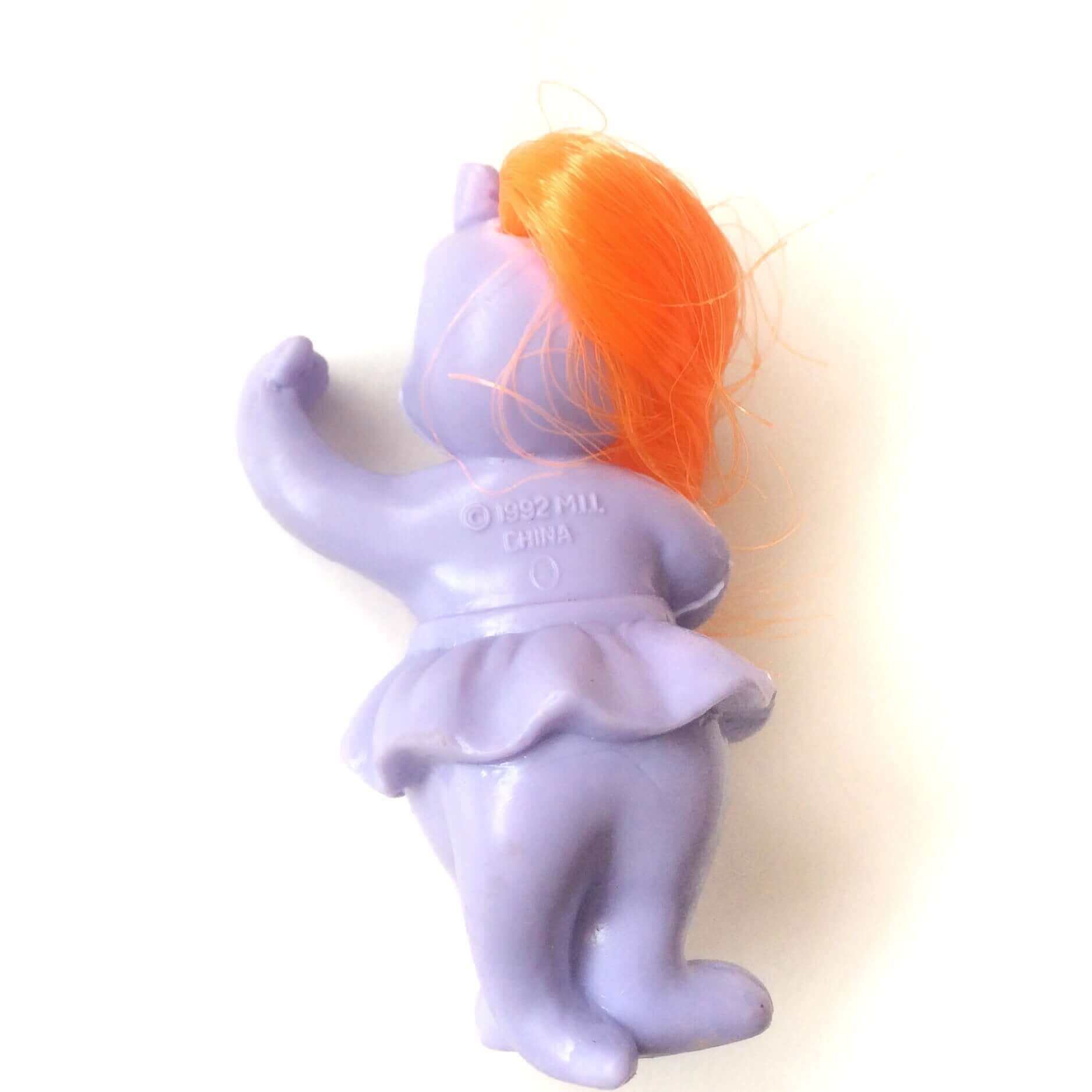 Darlin’ Dinos Vintage Lil Dino- Purple Ballerina with Orange Hair £2 Five Little Diamonds