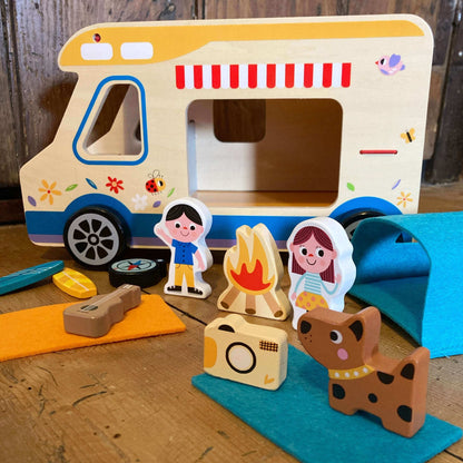 Tooky Toy Wooden Camping RV