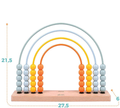 Rainbow Wooden Abacus- DAMAGED BOX