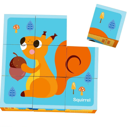 Tooky Toy Wooden Animal Block Puzzle