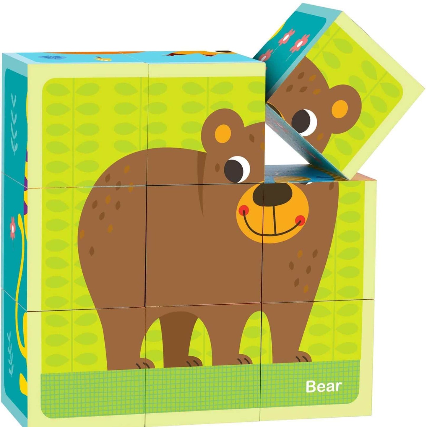 Tooky Toy Wooden Animal Block Puzzle